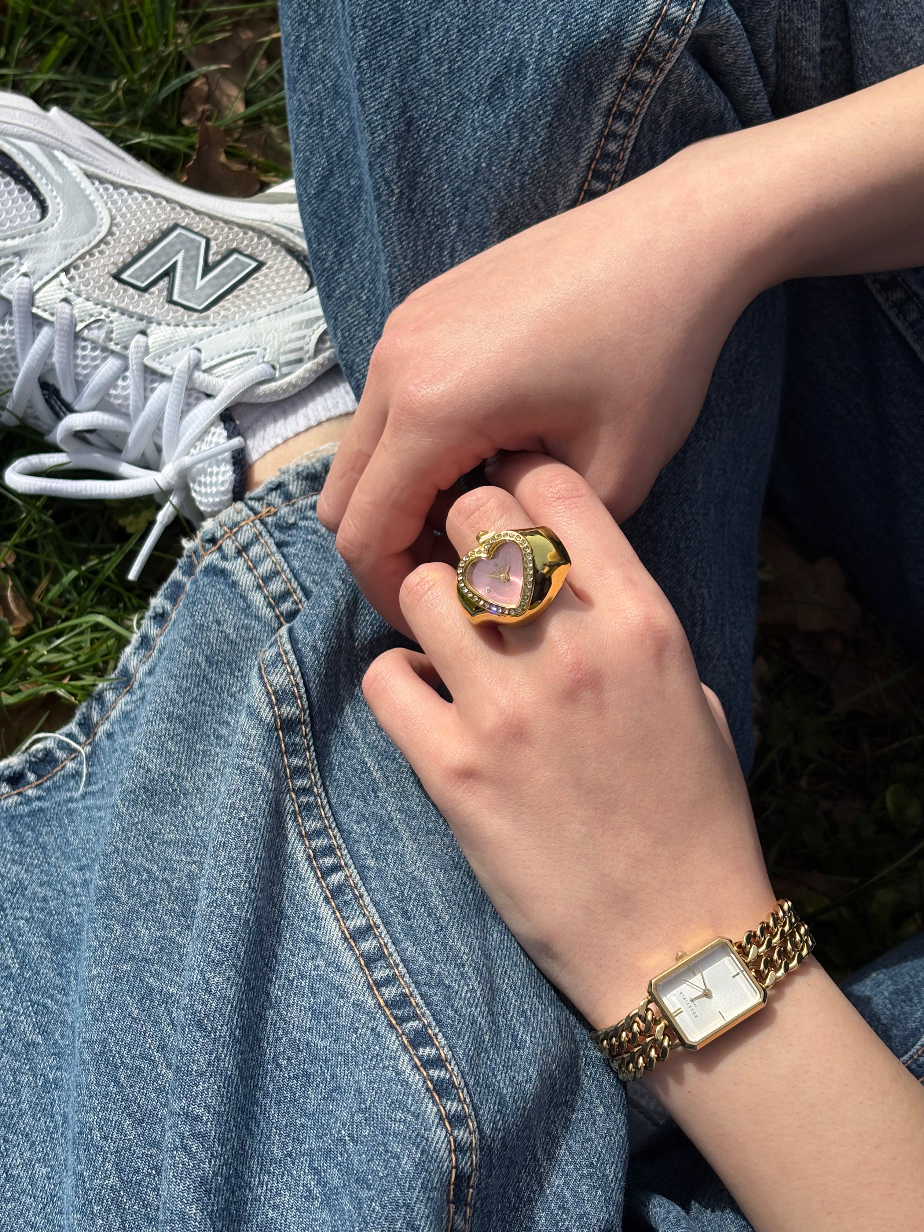 Heart Ring | Gold Pink