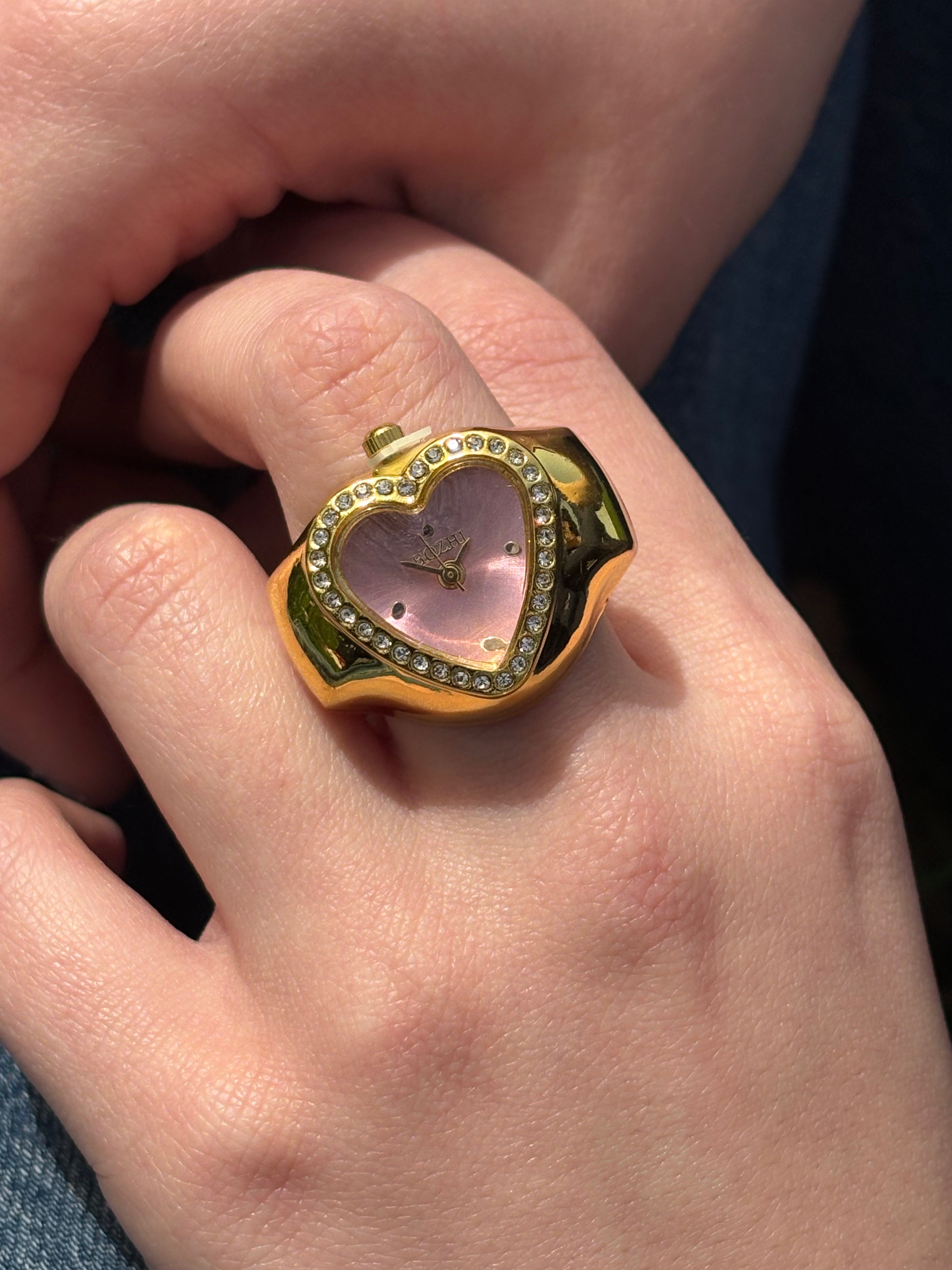 Heart Ring | Gold Pink