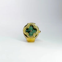 Cleef Ring | Gold Green - Rawdial