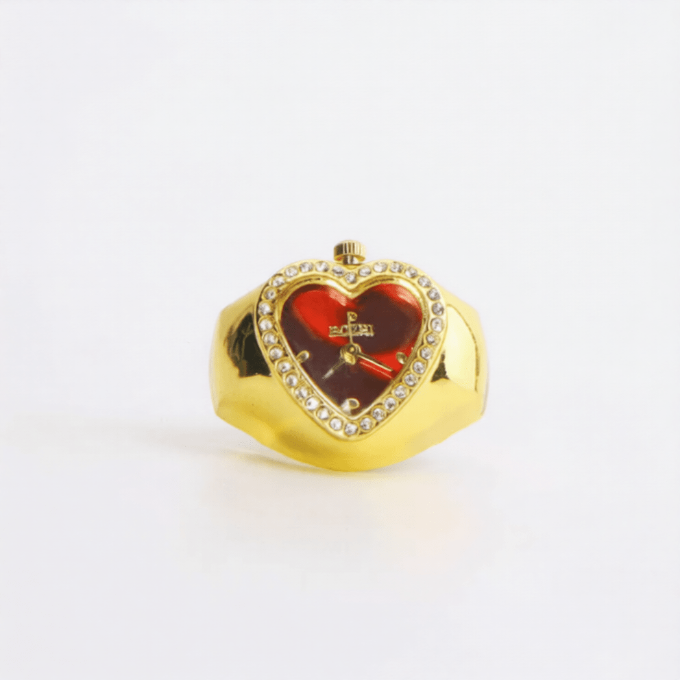 Heart Ring | Gold Cherry - Rawdial